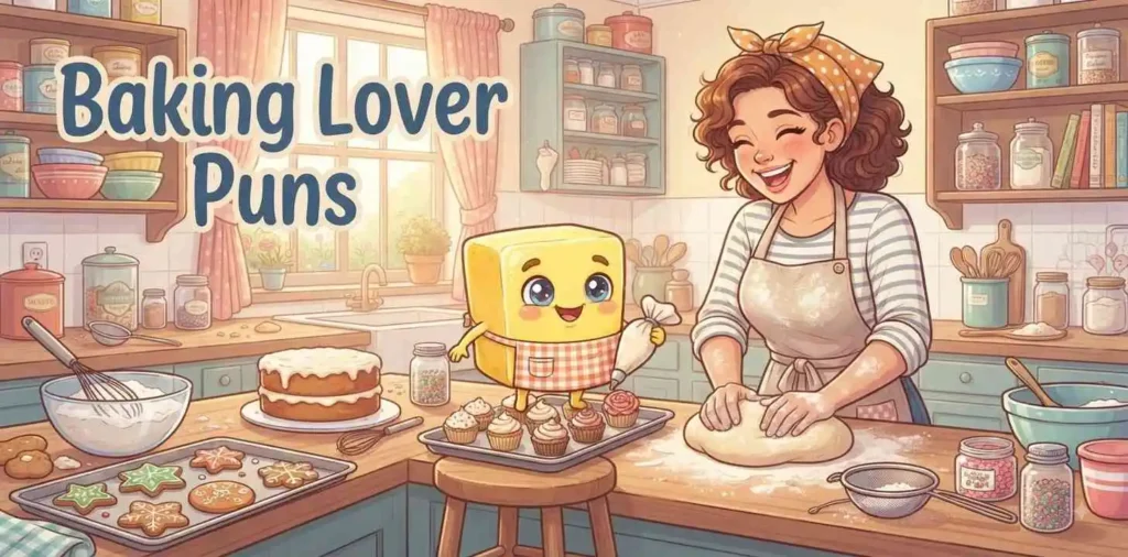 Butter character baking sweet treats