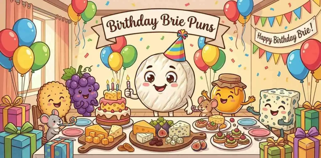 Brie cheese birthday party