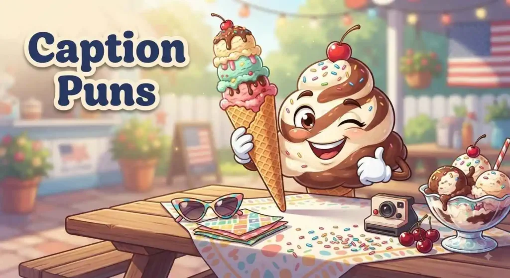 Funny Blue Bell caption puns
