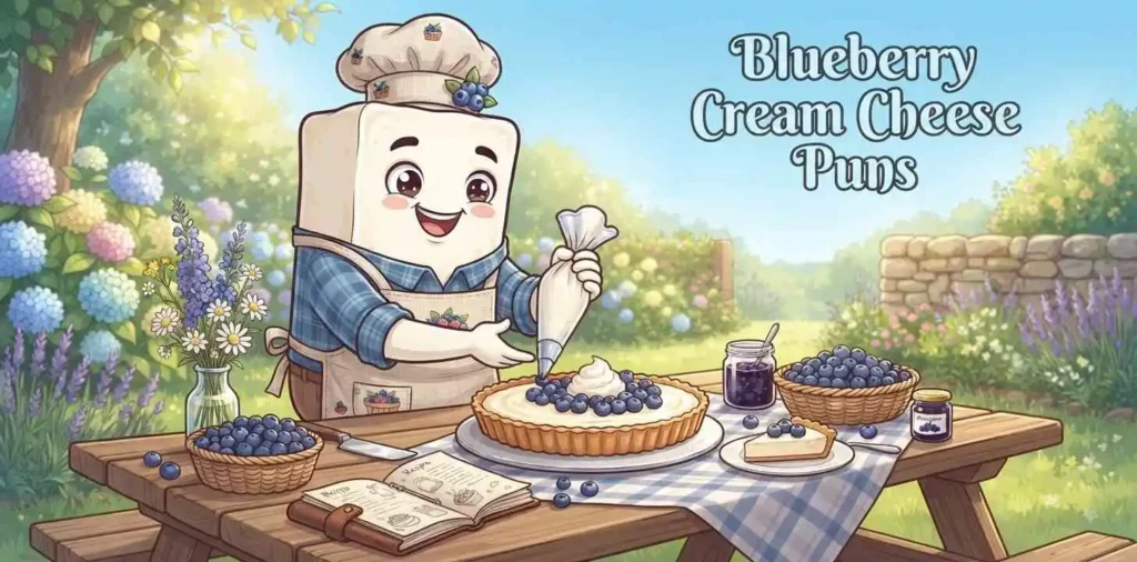 Blueberry cream cheese dessert
