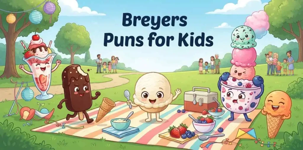 Kids enjoying funny ice cream