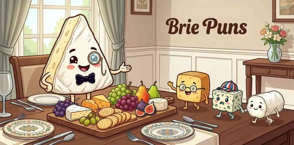 Funny Brie cheese party scene