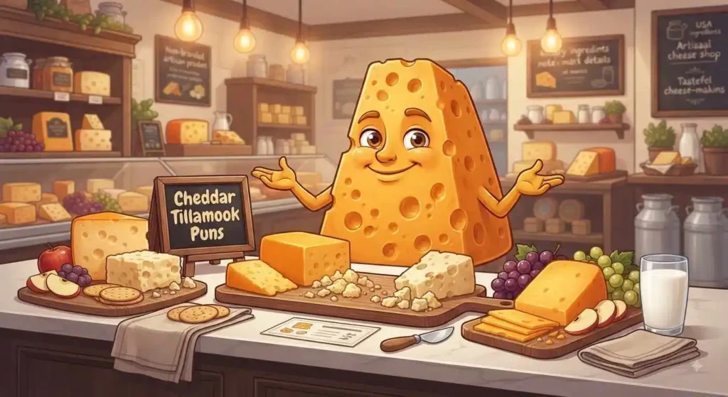 Funny cheddar cheese celebration