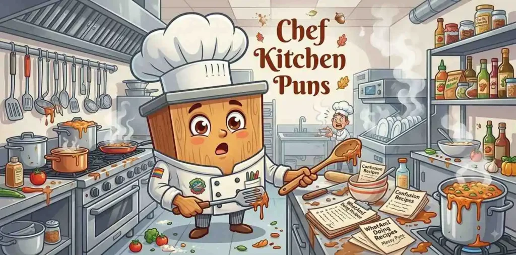 Funny chef kitchen