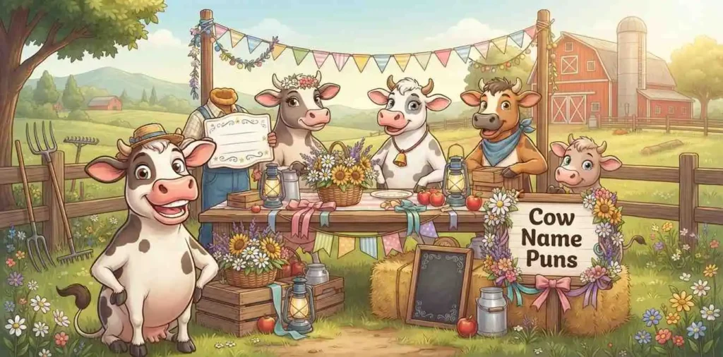 Cows gathered at farm naming event