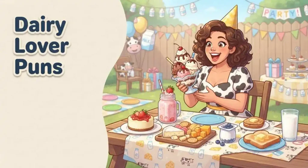 Cute dairy lover birthday party