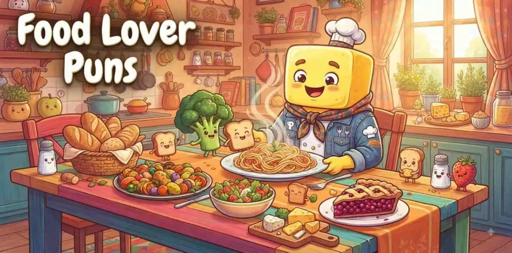 Butter mascot enjoying food celebration