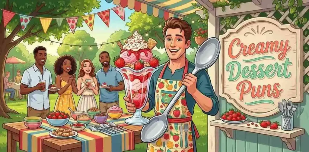 Strawberry ice cream dessert party