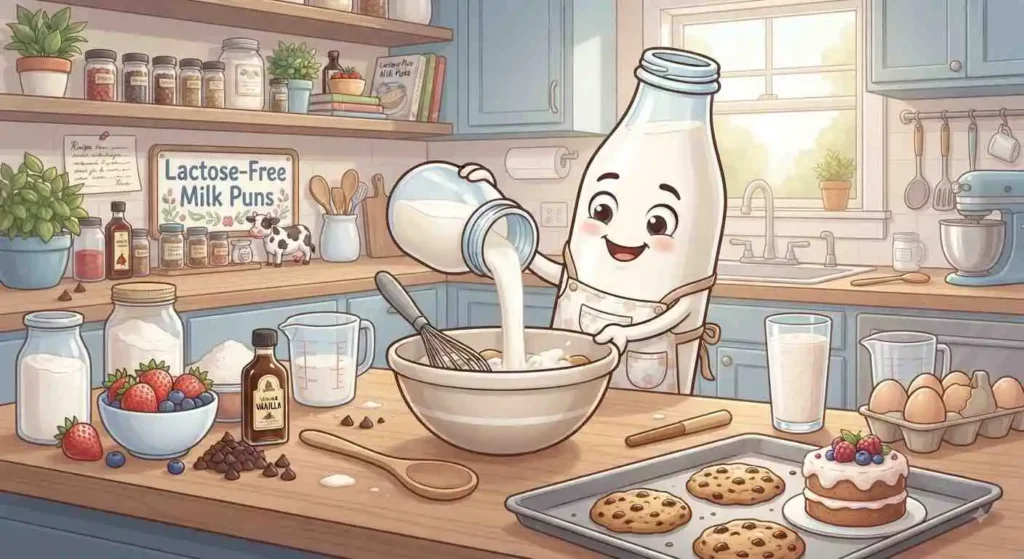 Lactose-free milk dessert preparation