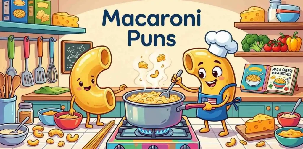 Macaroni chef cooking scene