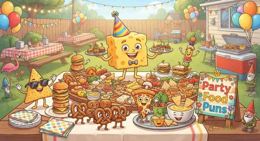 Cheese snacks at party table