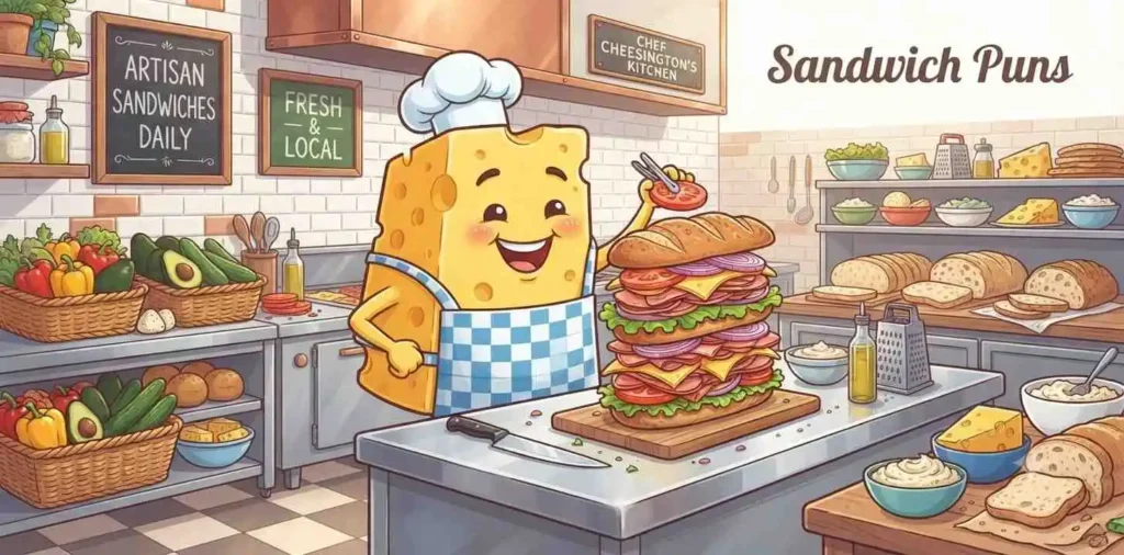 Swiss cheese sandwich character