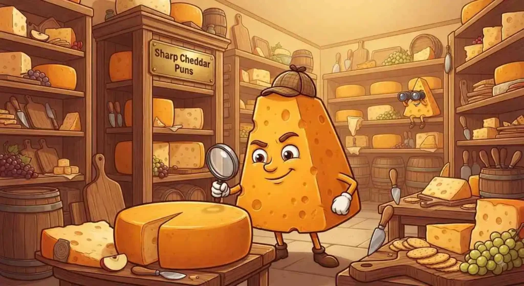 Sharp cheddar cheese wedge
