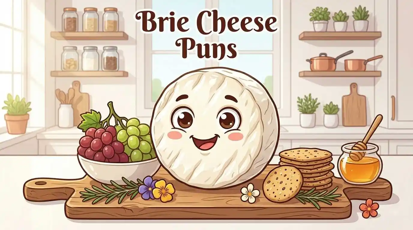 Cute Brie cheese character