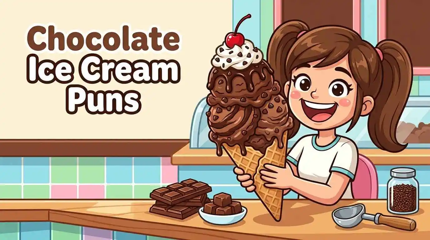 Funny chocolate ice cream lover