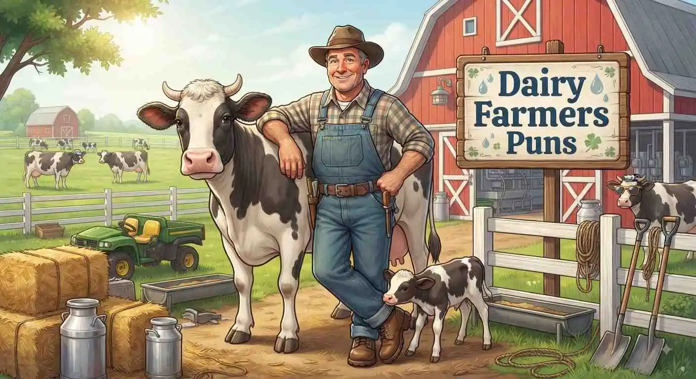 Funny dairy farmer puns