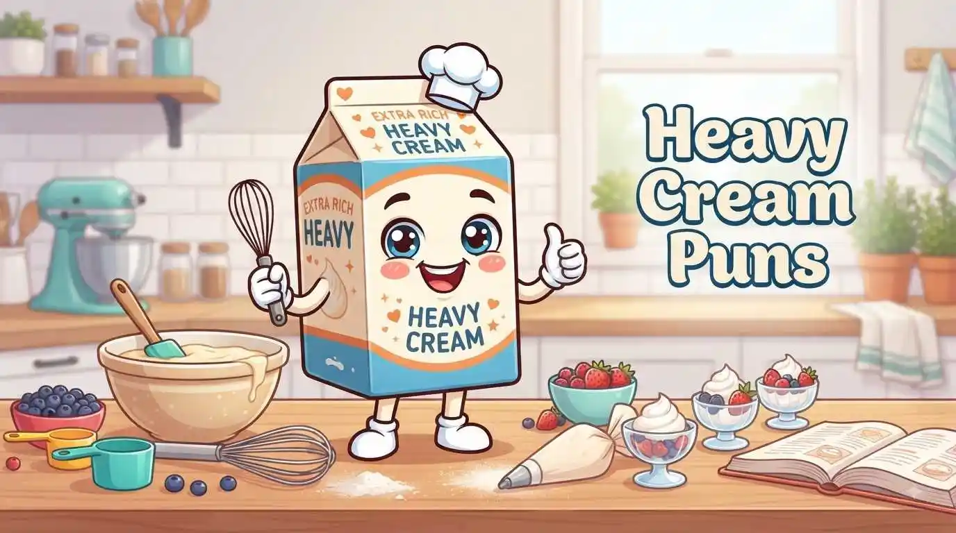 Funny heavy cream character