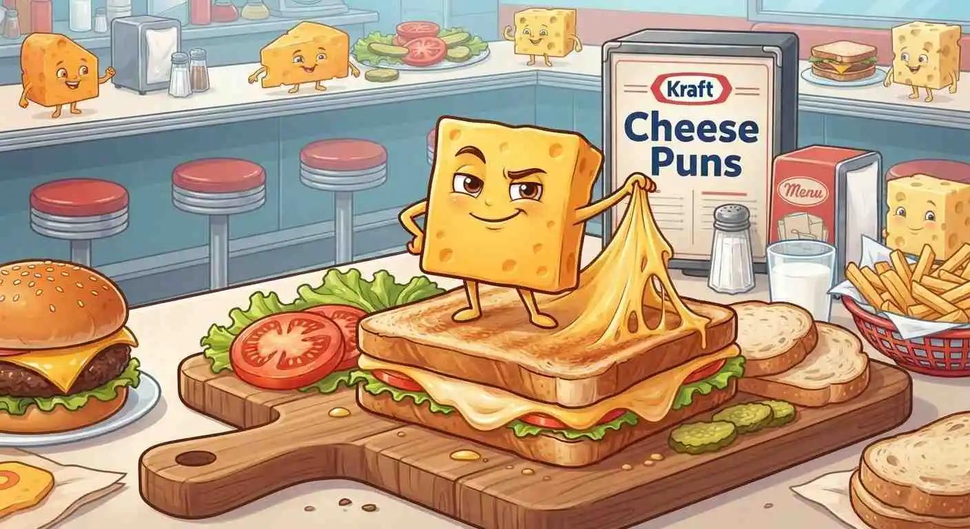 Cheese character with sandwich