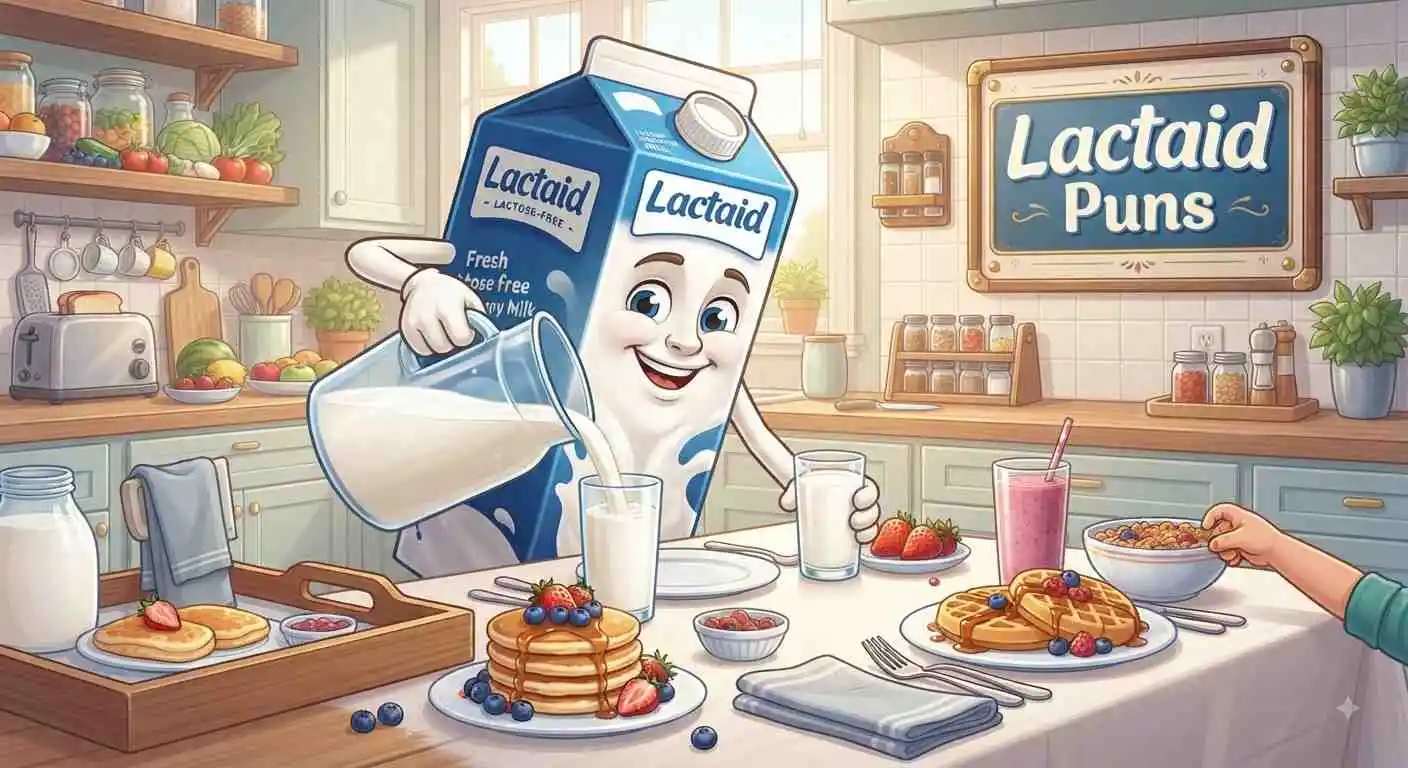 Lactose-free milk breakfast