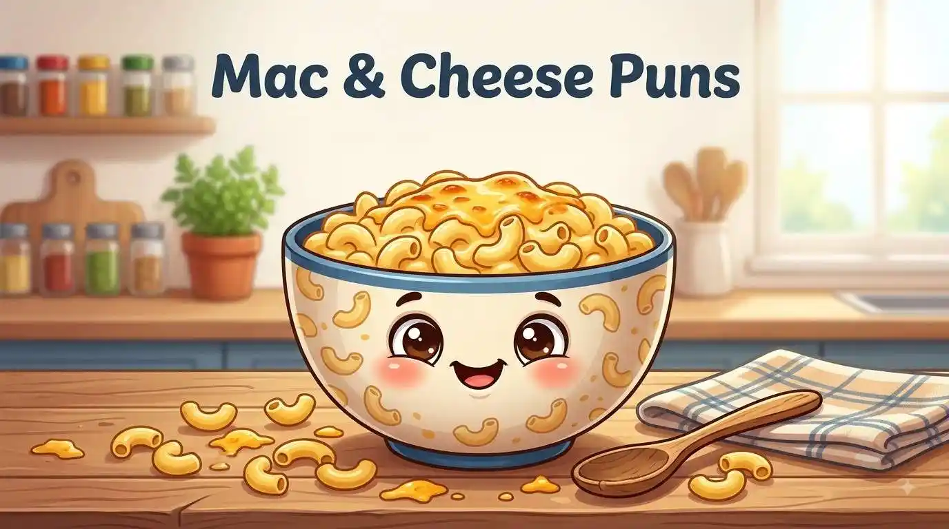Funny mac and cheese character