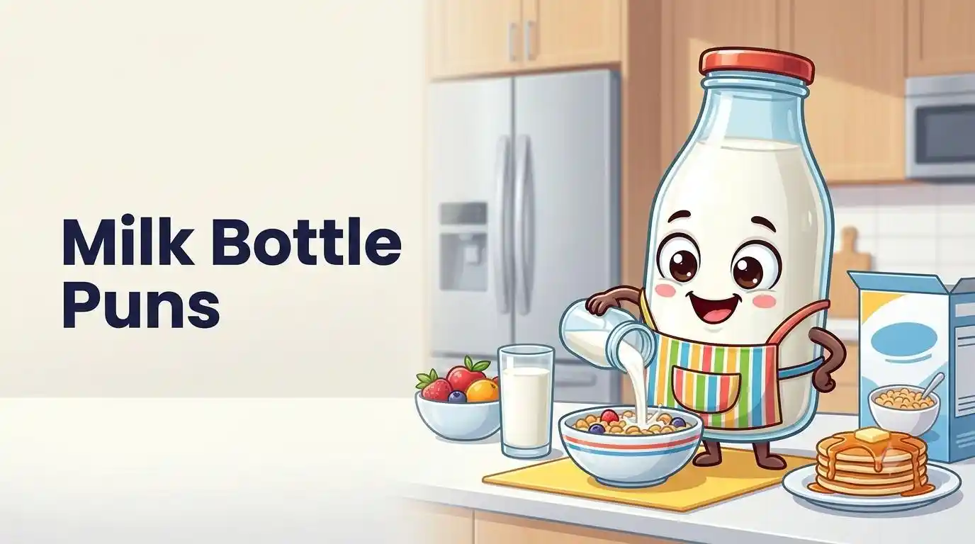 Cute milk bottle character