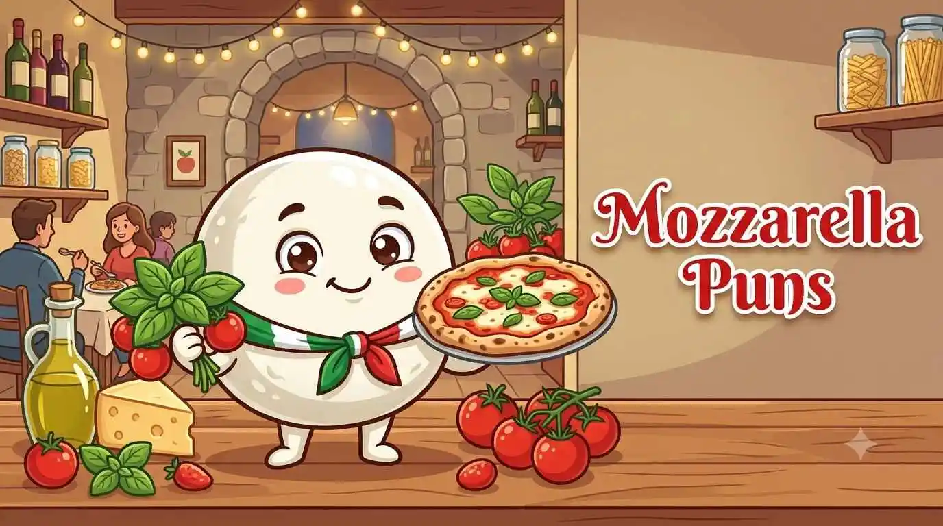 Cute mozzarella cheese character