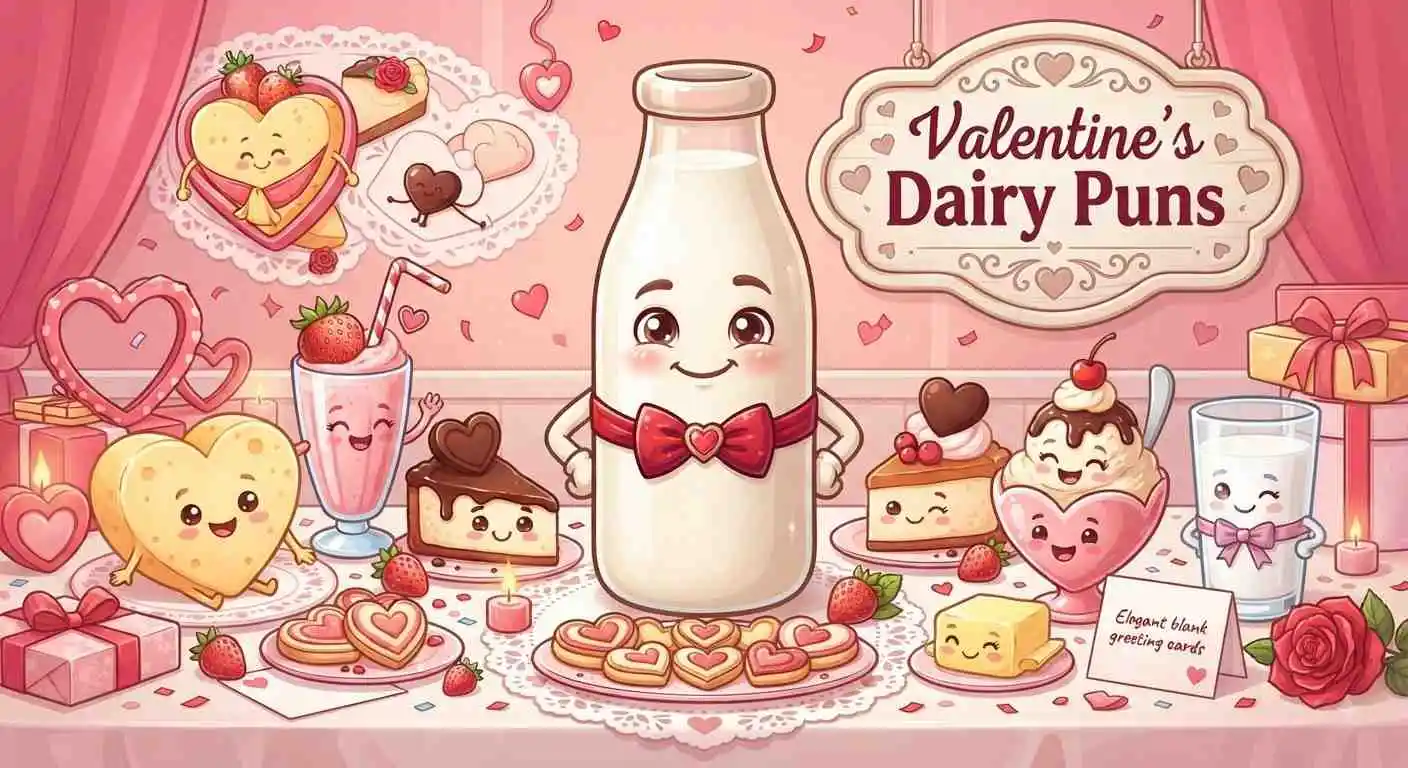 Cute dairy Valentine celebration